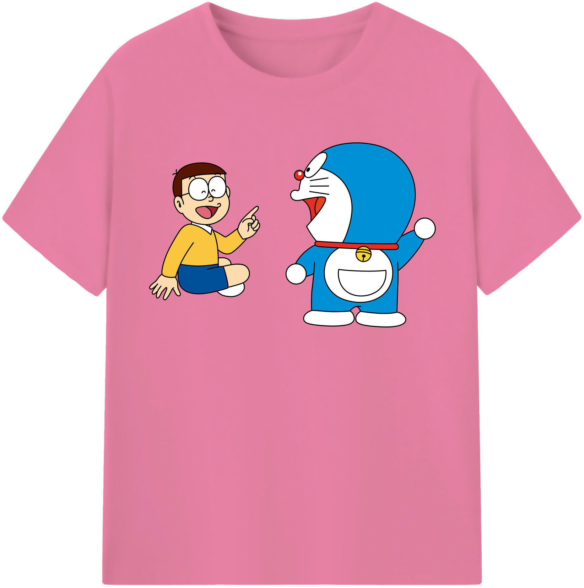 （画像用） ドラえもん Doraemon 綿100％半袖Tシャツ（フロントプリント）